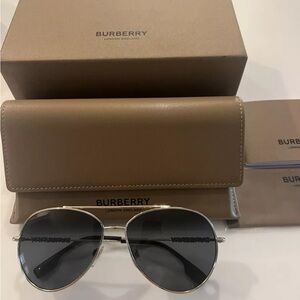 BURBERRY 58mm Pilot Luxottica Group Sunglasses